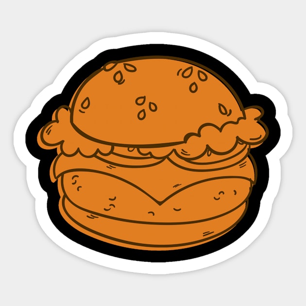 burger Sticker by GS